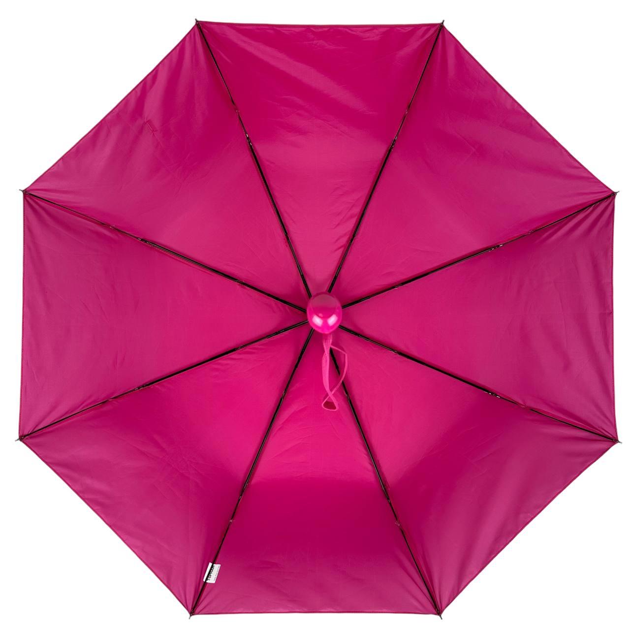 Жіноча складана парасолька напівавтомат Toprain 98 см рожева - фото 4