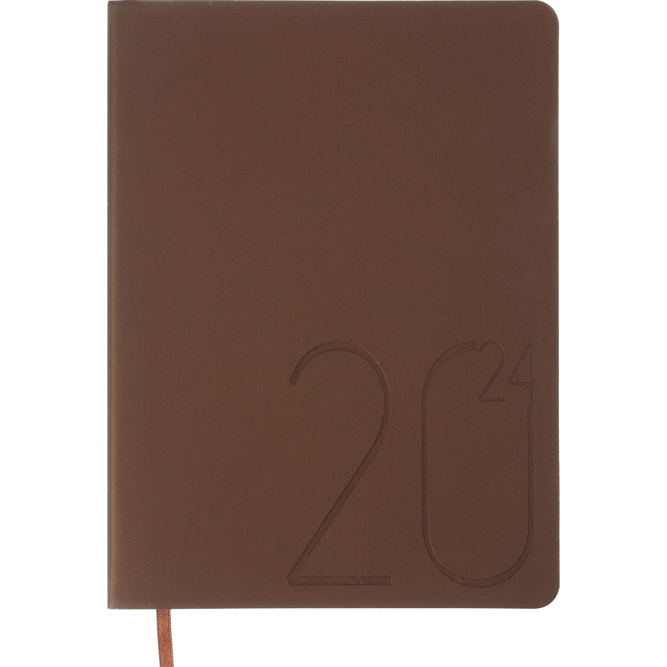 Ежедневник датированный Buromax Steel 2024 A5 коричневый (BM.2127-51) - фото 1
