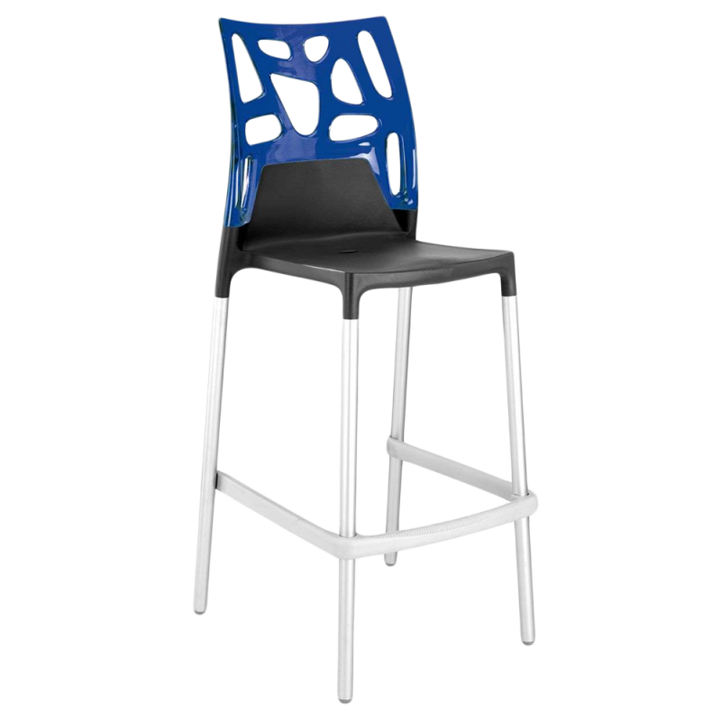 Барний стілець Papatya X-Treme Ego-Rock, сірий з сидінням (4820128120314) - фото 1