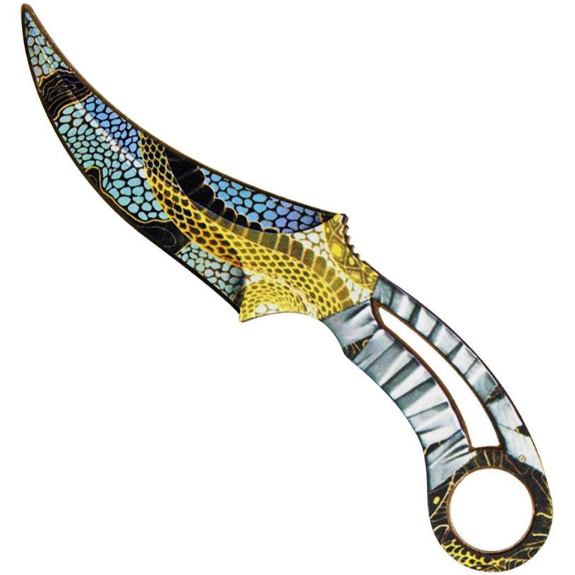 Сувенирный деревянный нож Сувенир-декор Фанг Змей FAN-S serpent - фото 1