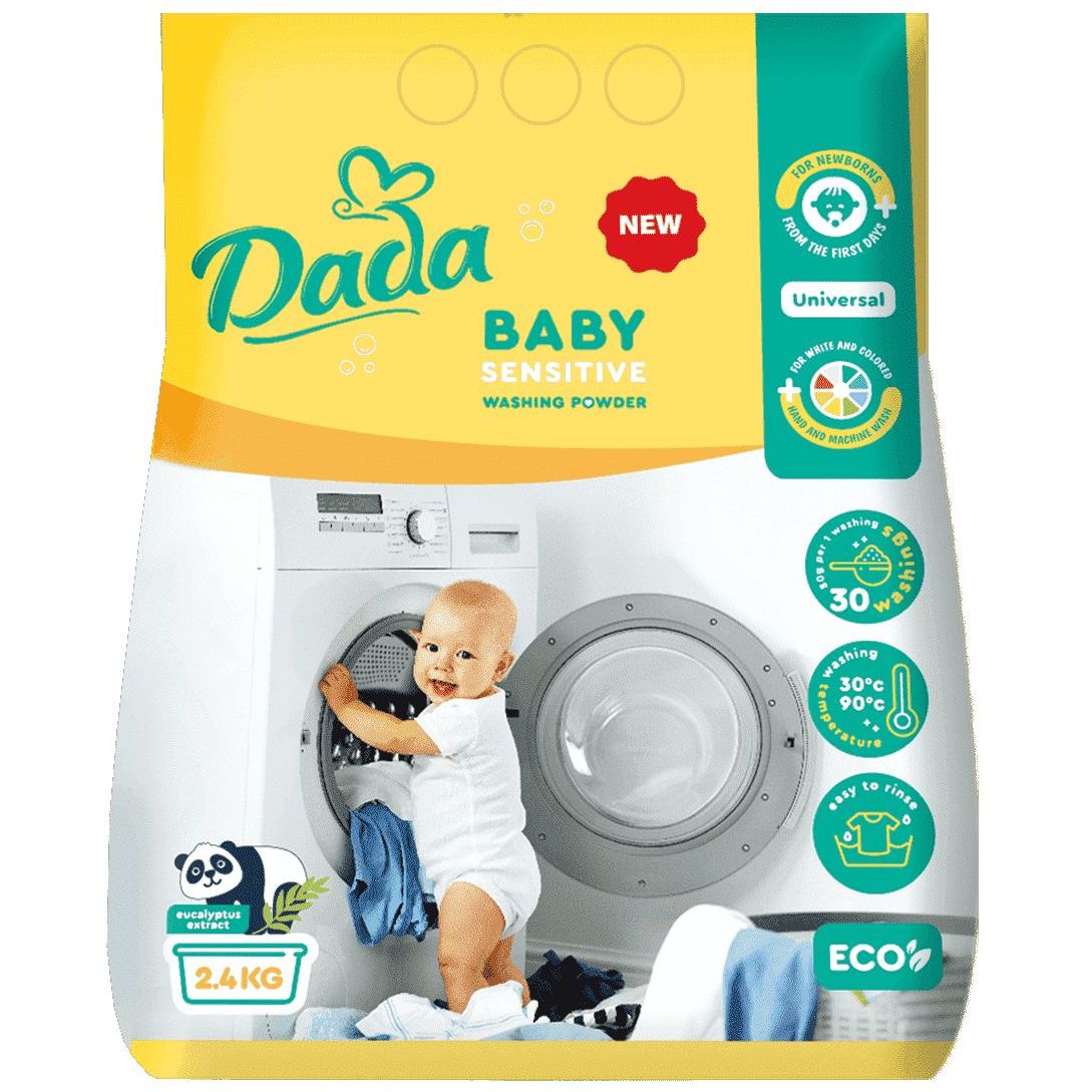 Фото - Засіб гігієни Dada Дитячий пральний порошок  Sensitive Universal, 2,4 кг 