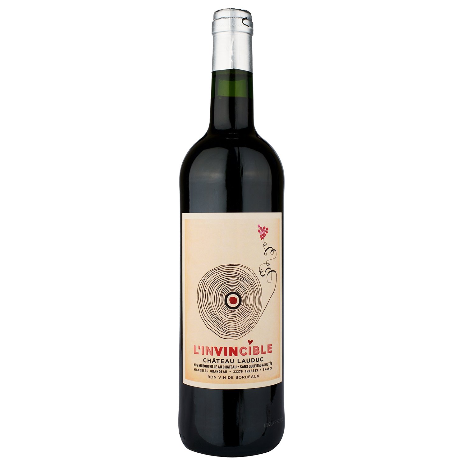 Вино Chateau Lauduc Invincible, красное, сухое, 0,75 л (R3701) - фото 1