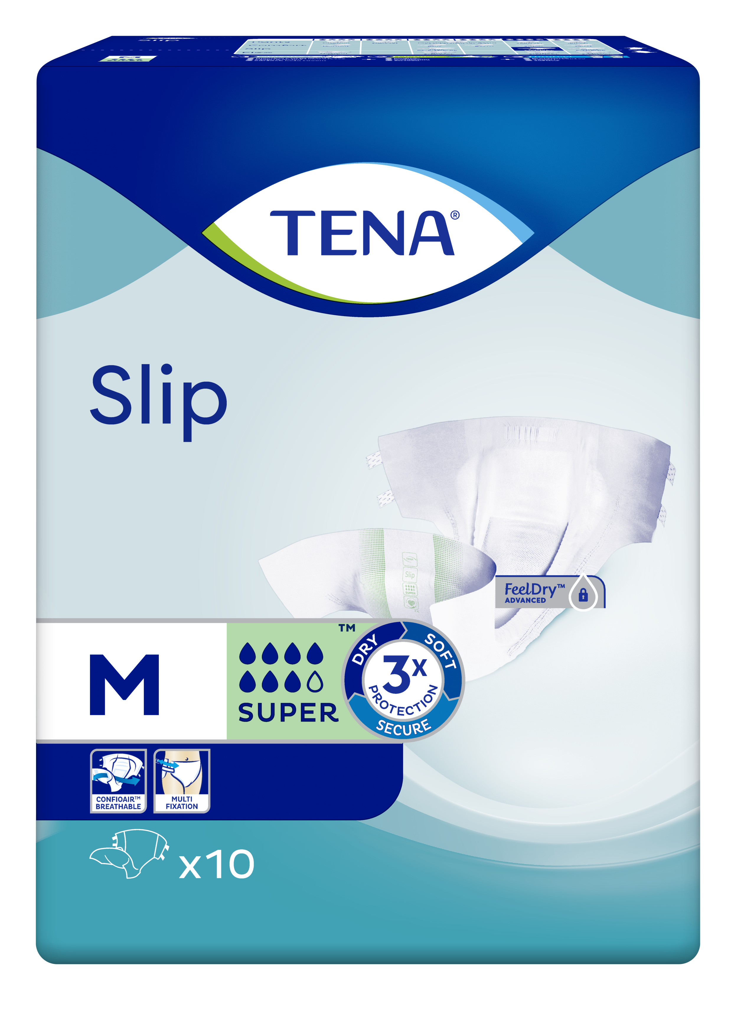 Подгузники для взрослых Tena Slip Super Medium 10 шт. - фото 2