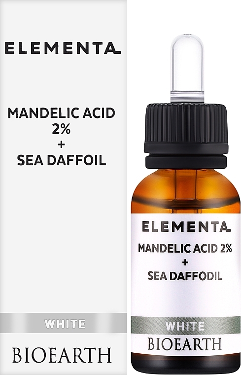 Сироватка для обличчя Bioearth Elementa White Mandelic Acid 2% + Sea Daffodil 15 мл - фото 2