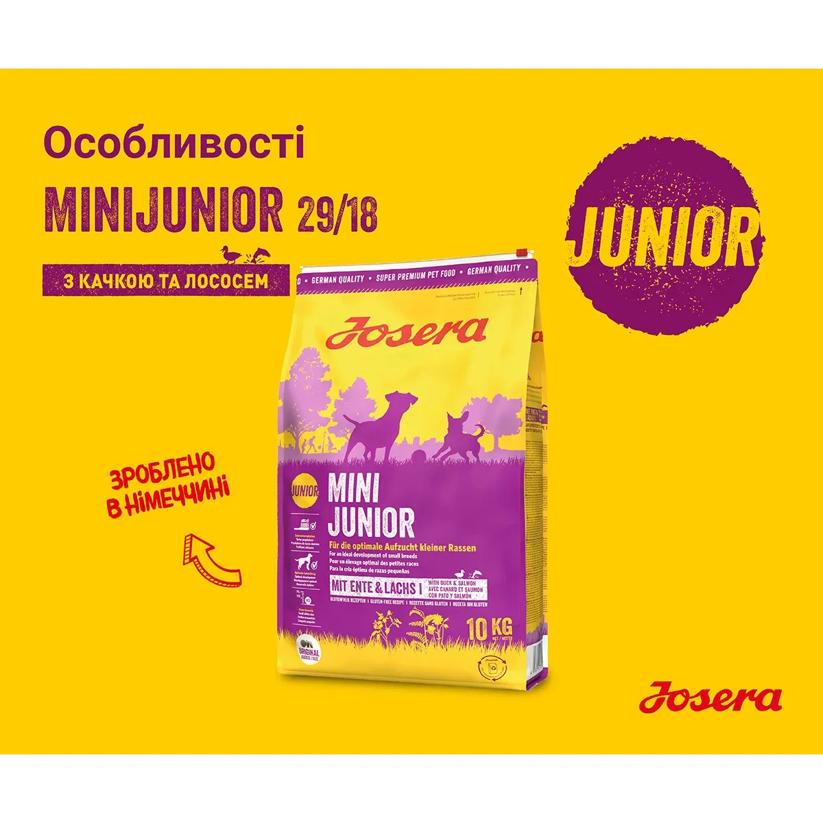 Сухий корм для собак Josera Mini Junior 10 кг - фото 5