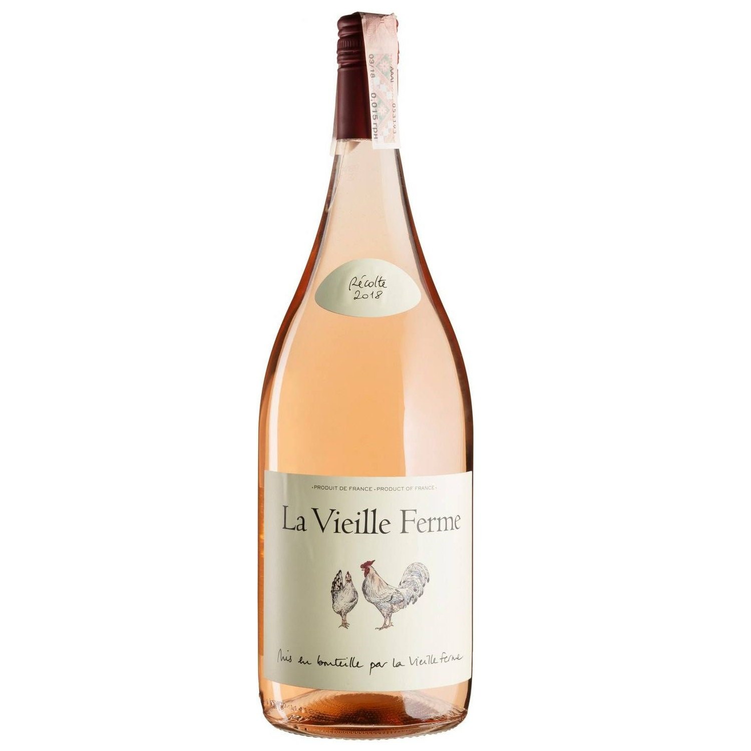 Вино La Vieille Ferme Rose Perrin et Fils, розовое, сухое, 1,5 л - фото 1