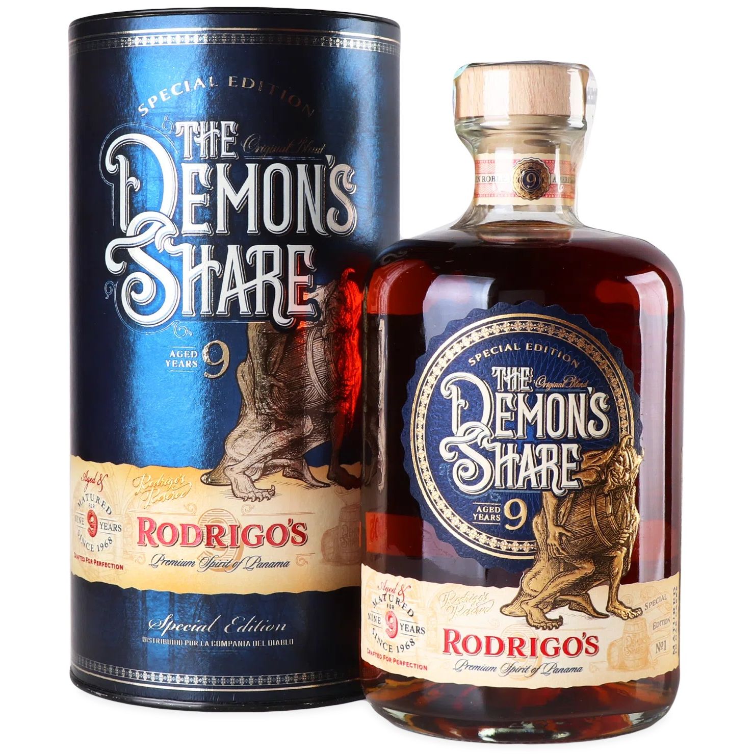 Ром The Demon's Share Rodrigo's Reserve 9 років 40% 0.7 л - фото 1