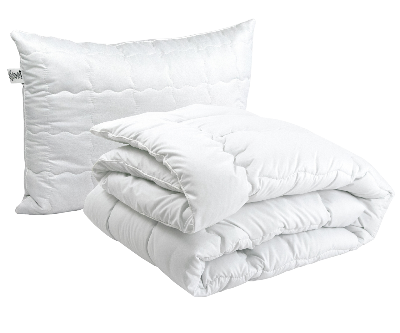 Набор одеяло + подушка Руно Warm Silver силиконовый зимний белый (924.52_Warm Silver) - фото 1