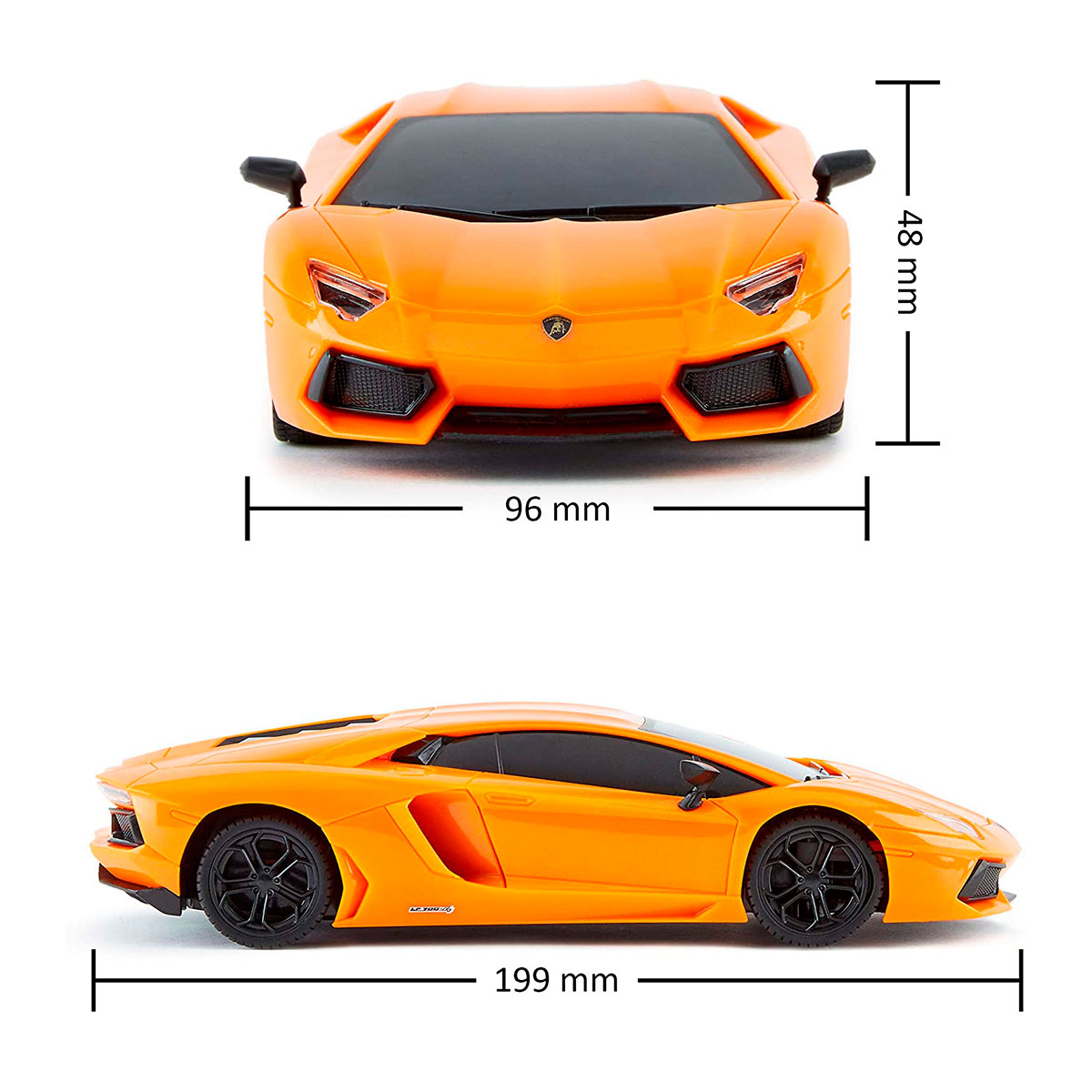 Автомобиль KS Drive на р/у Lamborghini Aventador LP 700-4, 1:24, 2.4Ghz оранжевый (124GLBO) - фото 6