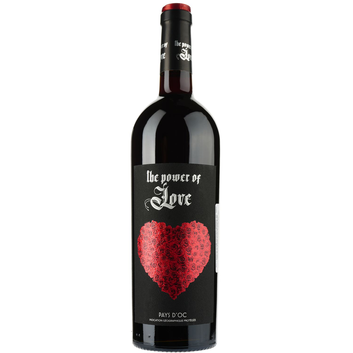 Вино Power Of Love Rouge IGP Pays D'Oc, червоне, сухе, 0,75 л - фото 1