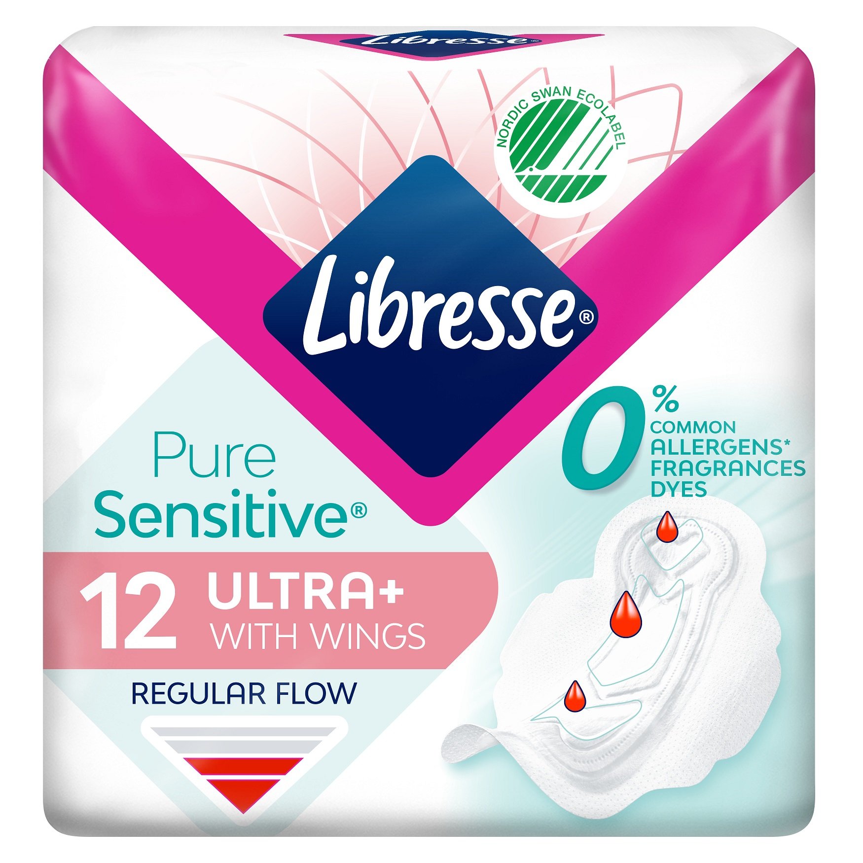Прокладки гигиенические прокладки Libresse Pure Sensitive Ultra Normal, 12 шт. - фото 1
