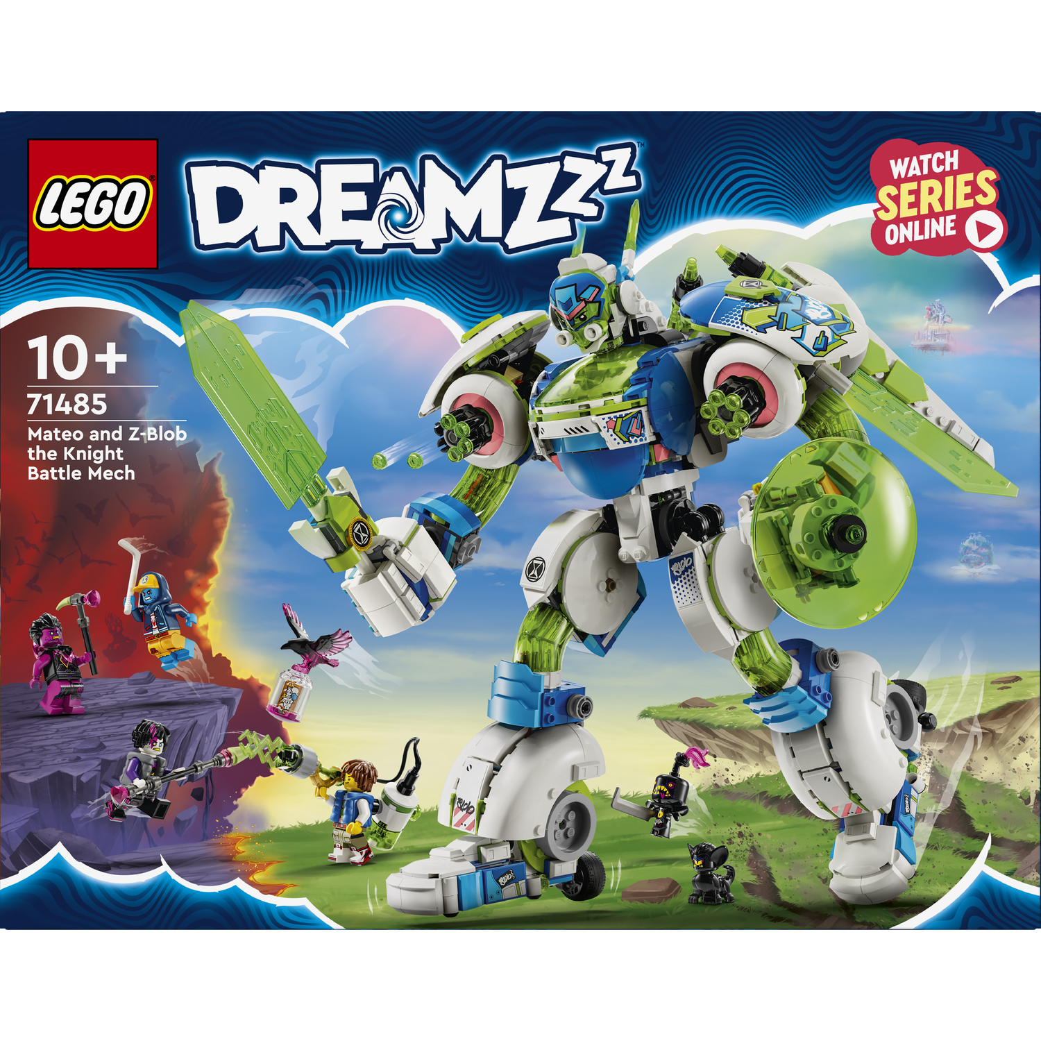 Конструктор LEGO DREAMZzz Матео и рыцарский боевой робот Зет-Блоб 1333 детали (71485) - фото 1