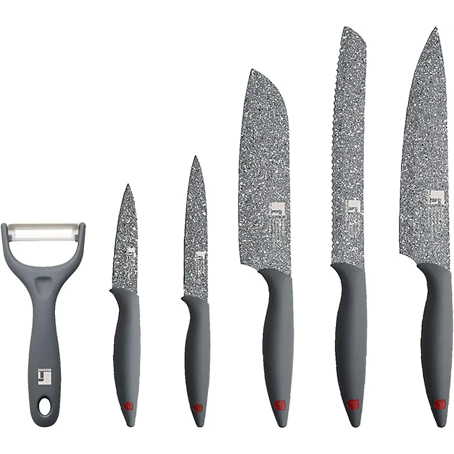 Набір ножів Bergner Star 6 предметів (BG-39325-GY) - фото 1