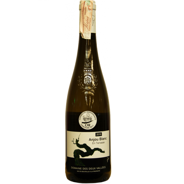 Вино Domaine des Deux Vallees Anjou Blanc En Terrasse, біле, сухе, 13,5%, 0,75 л - фото 1