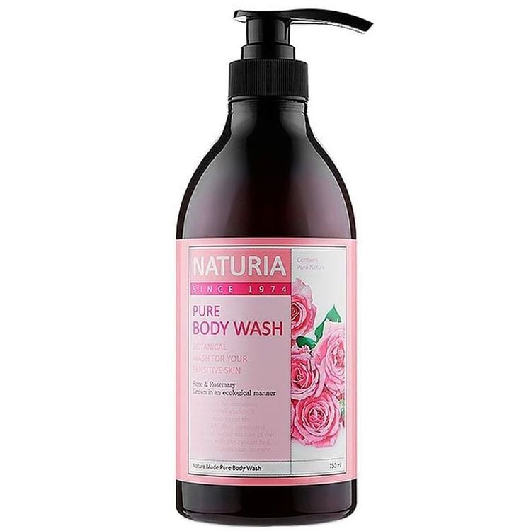 Гель для душа Naturia Pure Body Wash Rose & Rosemary Роза и розмарин, 750 мл - фото 1