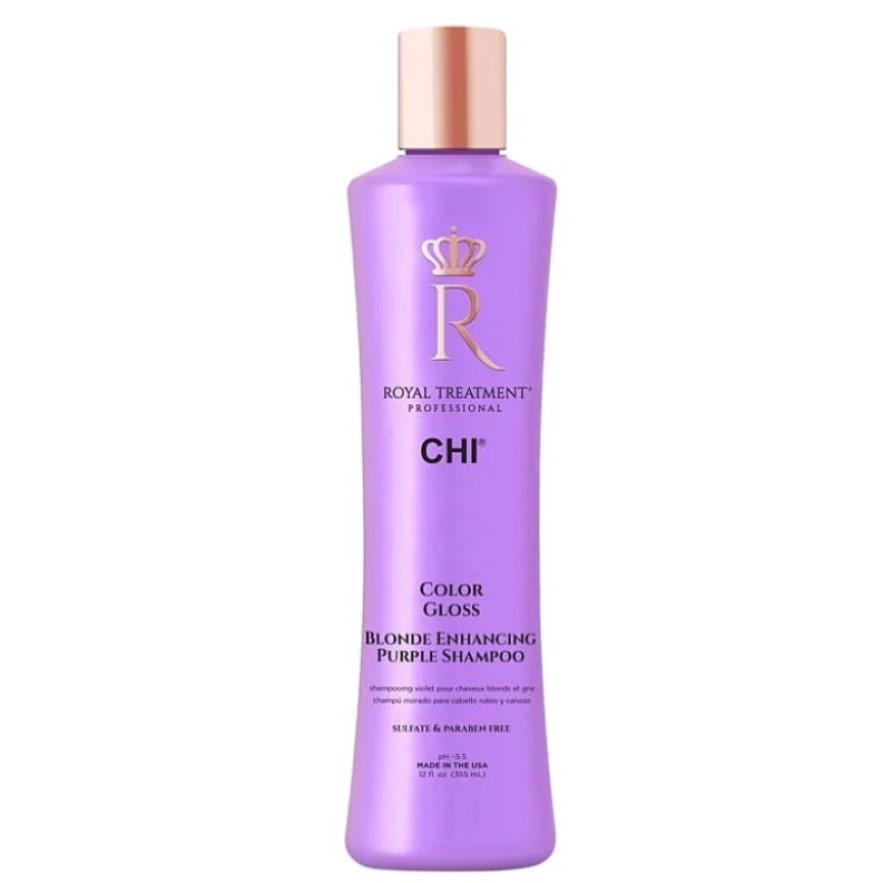 Шампунь для нейтралізації жовтизни волосся CHI Royal Treatment Color Gloss Blonde Enhancing Purple Shampoo 946 мл - фото 1