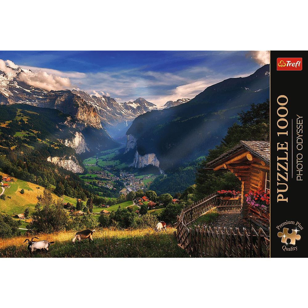Пазли Trefl Фото Одісея Долина Лаутербруннен Швейцарія 1000 елементів - фото 3