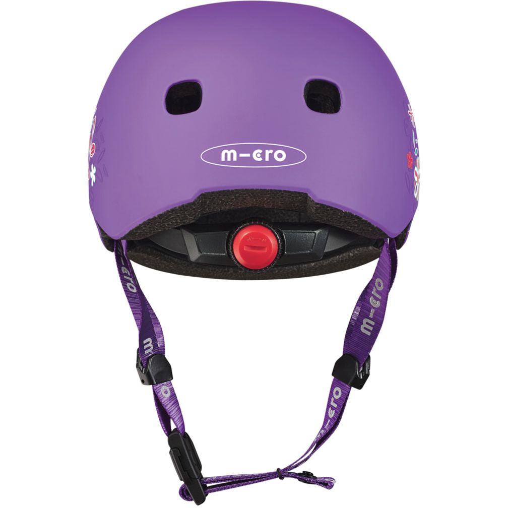 Захисний шолом Micro 52-56 см фіолетовий з квітами (AC2138BX) - фото 3