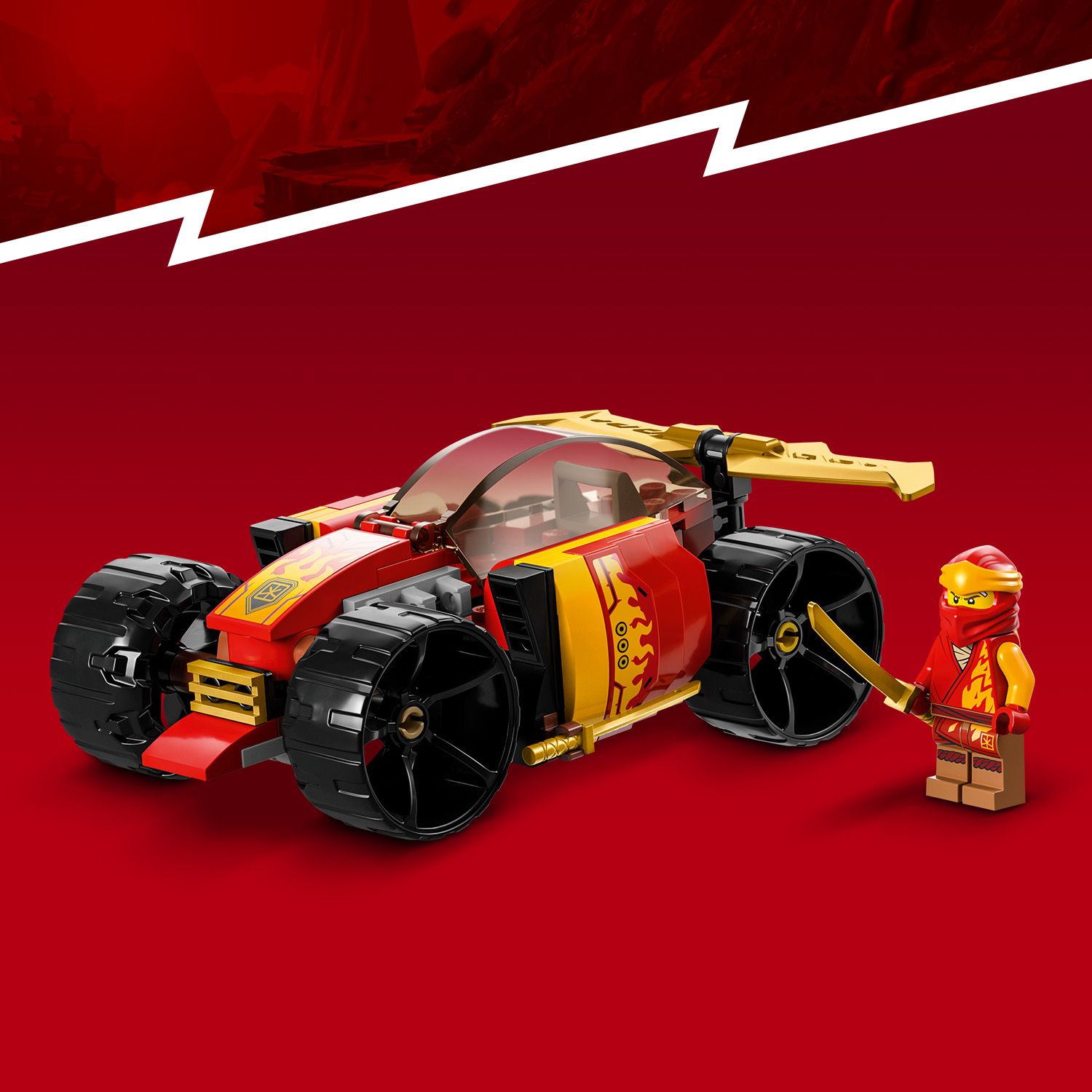 Конструктор LEGO Ninjago Гоночний автомобіль ніндзя Кая EVO, 94 деталі (71780) - фото 6