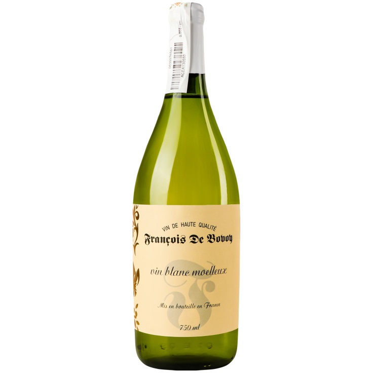 Вино Francois de Bovoy Blanc Moelleux, біле, напівсолодке, 0,75 л (911721) - фото 1