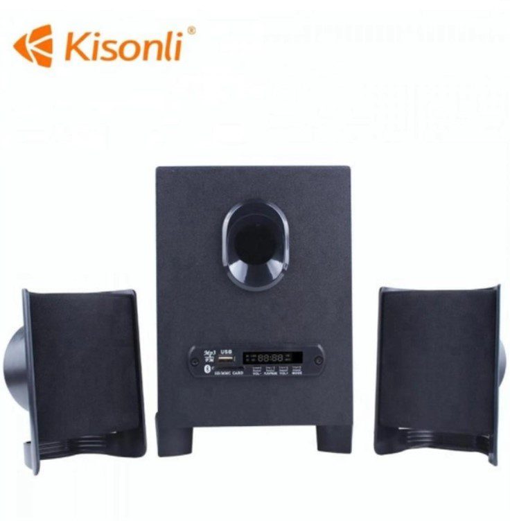 Компьютерные колонки Kisonli TM6000U 2.1 Bluetooth AUX Black - фото 3