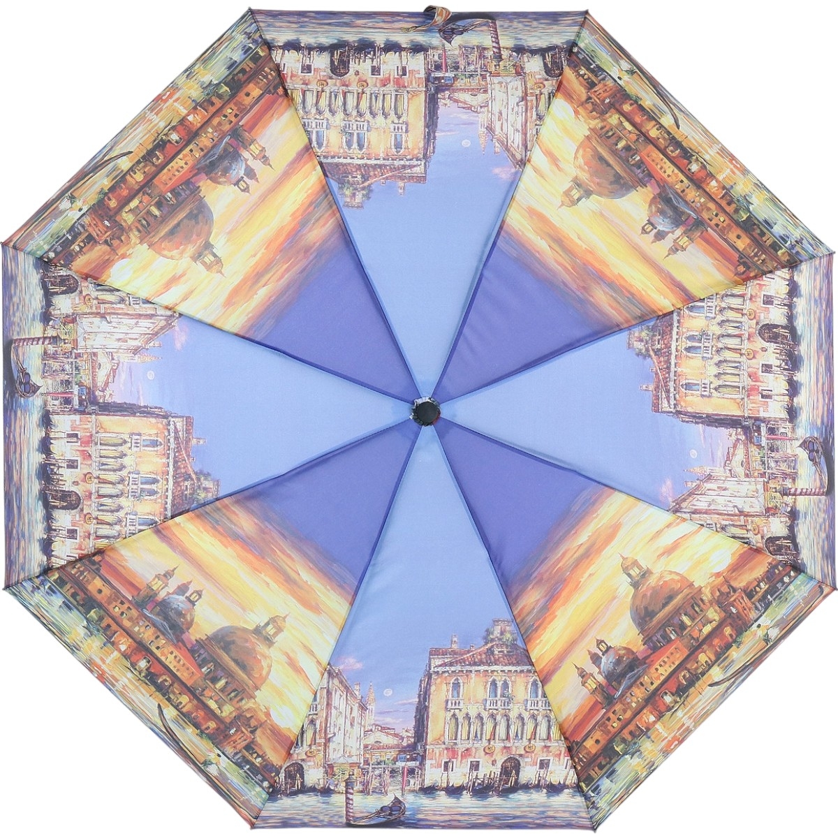 Женский складной зонтик механический Art Rain 99 см разноцветный - фото 1