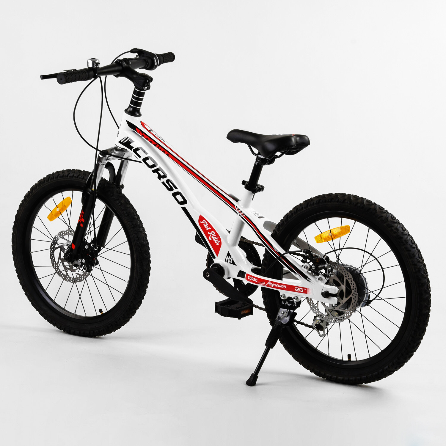 Детский спортивный велосипед Corso 20 дюймов белый 231937 - фото 8
