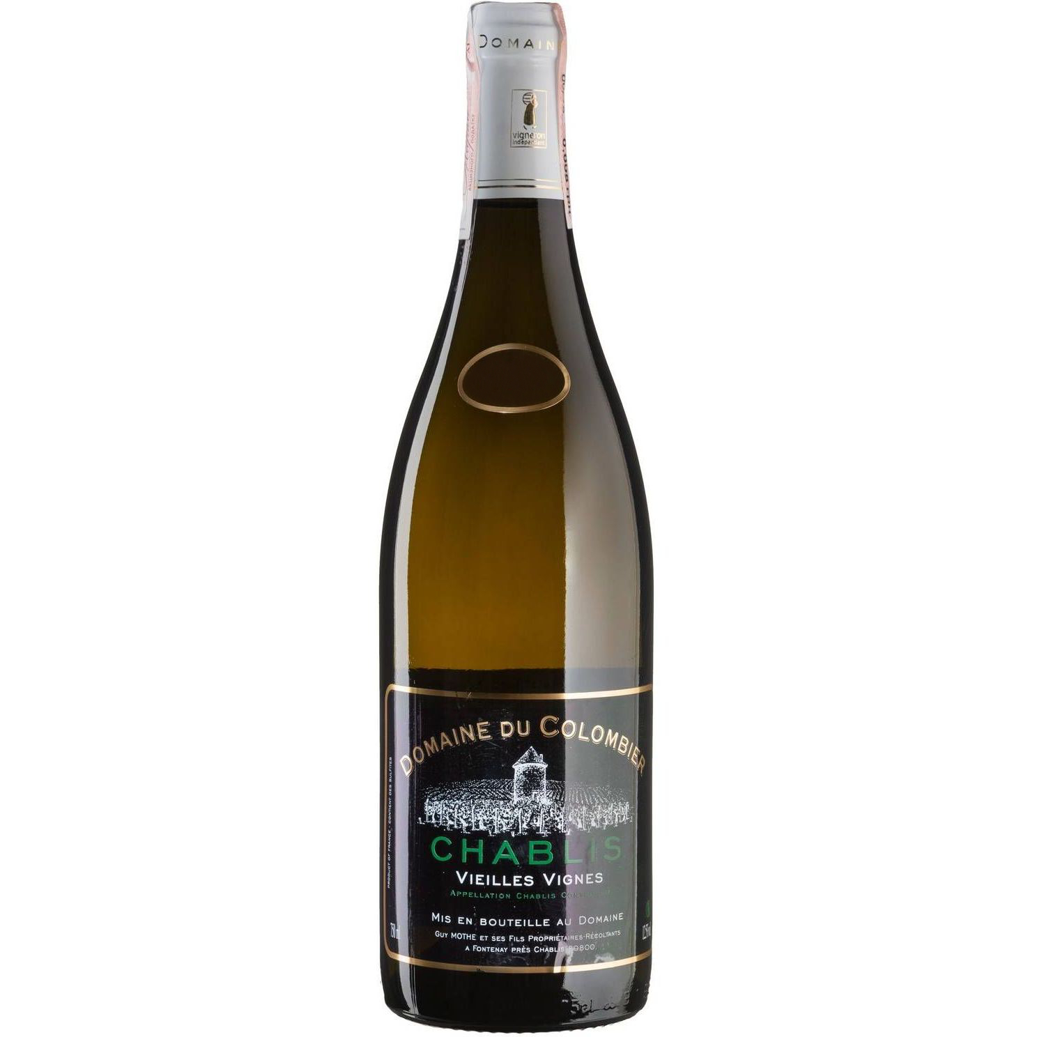 Вино Domaine Du Colombier Chablis Vieilles Vignes, белое, сухое, 0,75 л - фото 1