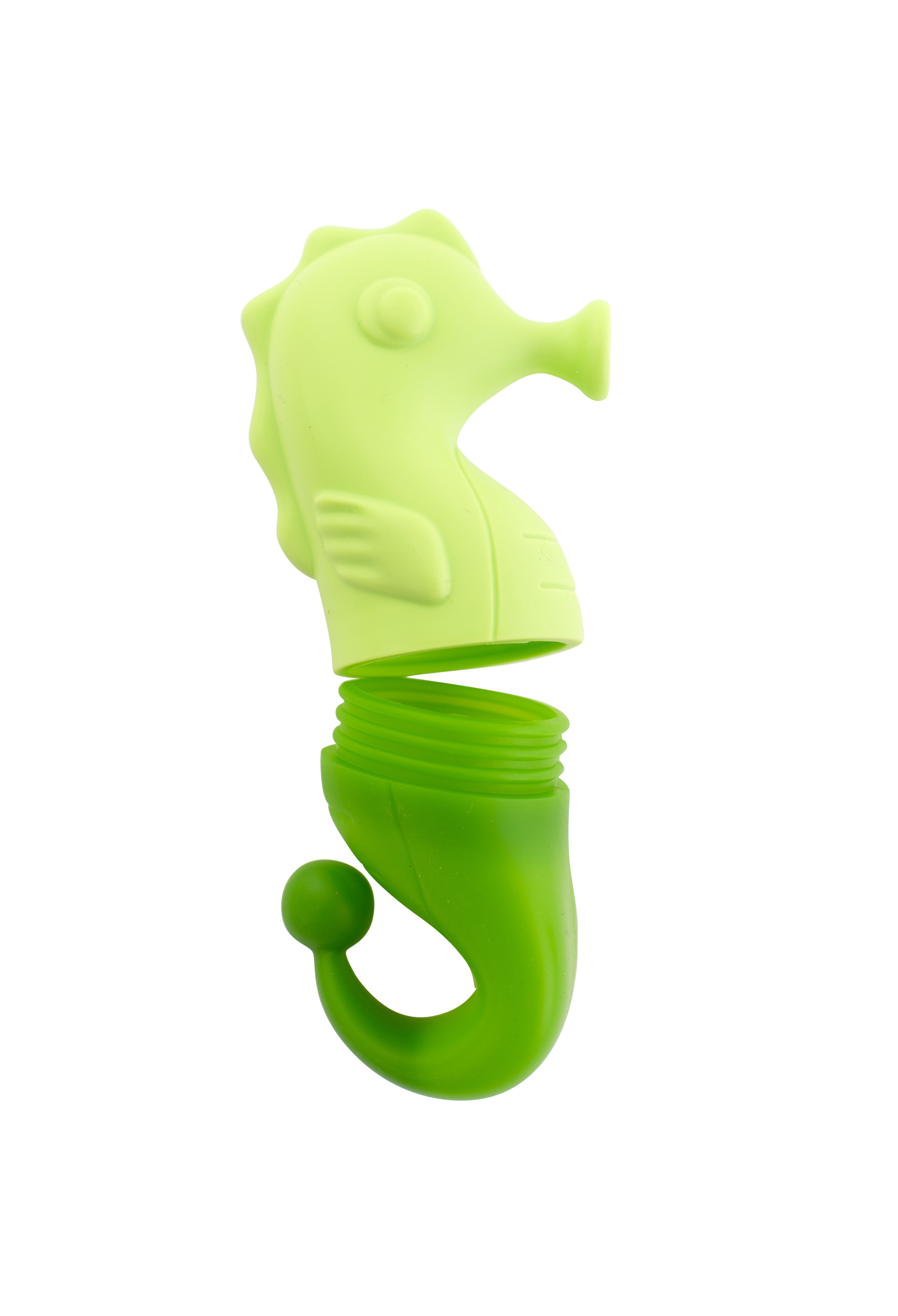 Іграшка для ванни Baby Team Морський коник, силікон, зелений (9019) - фото 2
