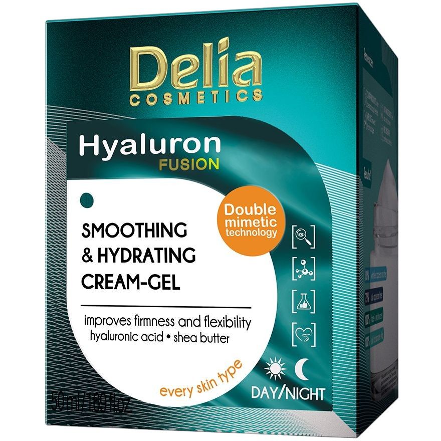 Крем для обличчя Delia Cosmeti Hyaluron Fusion зволожуючий 50 мл - фото 1