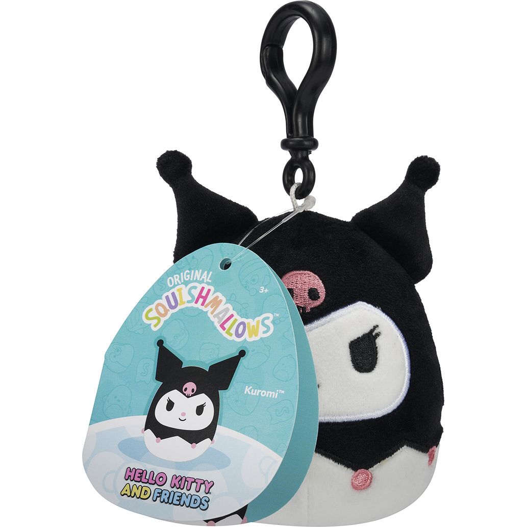 Мягкая игрушка Squishmallows Hello Kitty на клипсе Куроми 9 см (SQSN00277) - фото 3