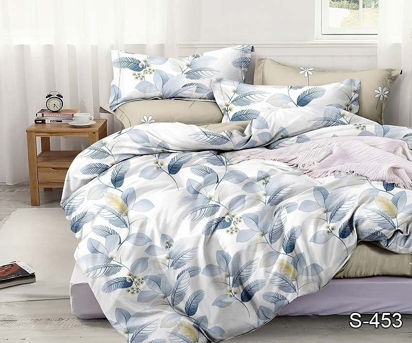 Комплект постільної білизни TAG Tekstil з компаньйоном 2-спальний Різнокольоровий 000143360 (S453) - фото 2