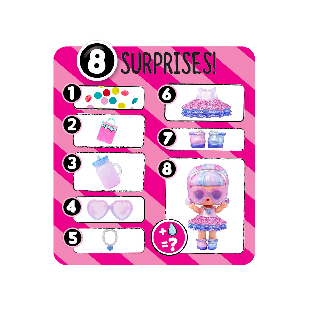 Игровой набор с куклой L.O.L. Surprise Confetti Pop День рождения (589969) - фото 7