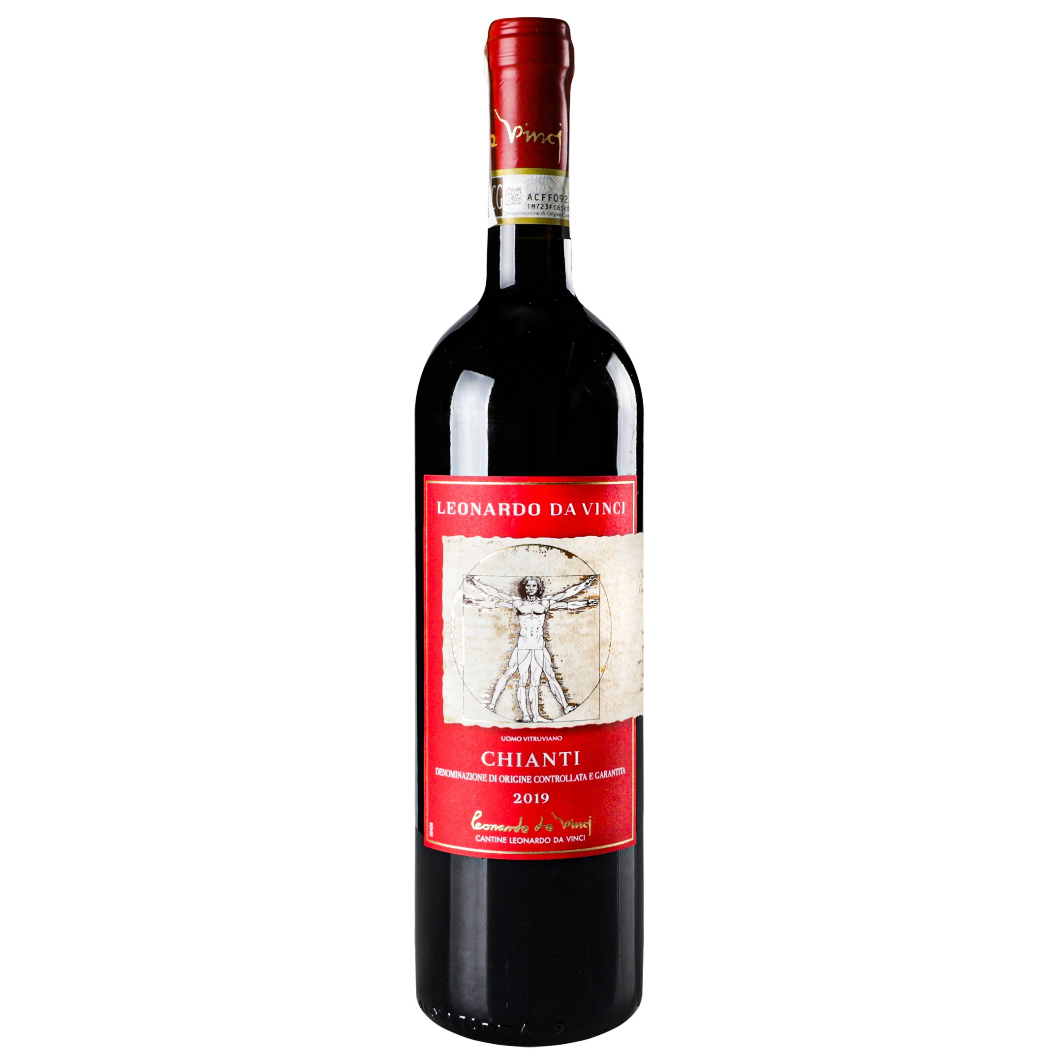 Вино Leonardo Chianti, червоне, сухе, 0,75 л, 12,5% - фото 1