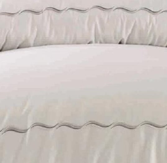 Комплект постельного белья Dantela Vita Su antrasit сатин с вышивкой евро антрацит (svt-2000022303088) - фото 3