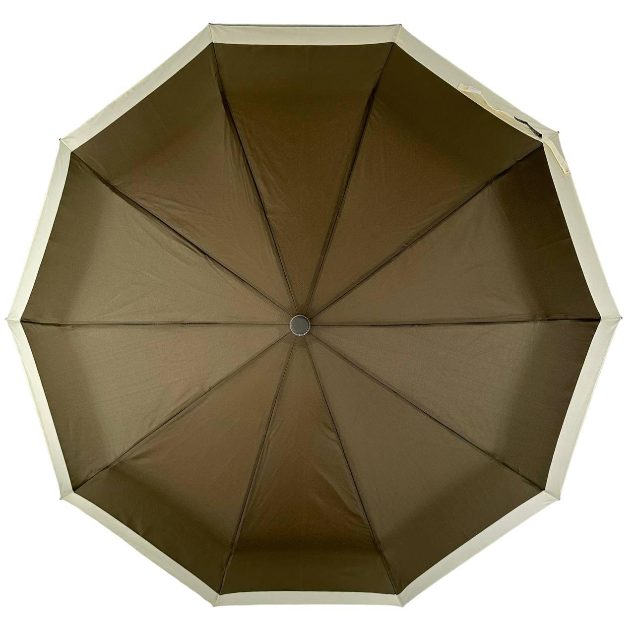 Женский складной зонтик полуавтомат Bellissima 101 см оливковый - фото 2