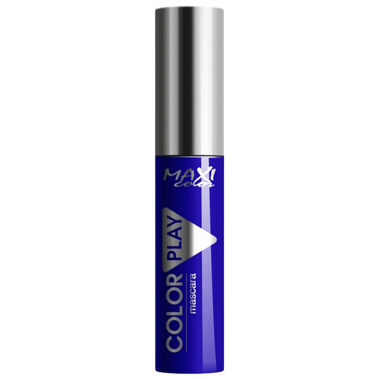 Тушь для ресниц цветная Maxi Color Color Play Liquid Eyeliner Mascara 02 Синяя 12.9 мл - фото 1