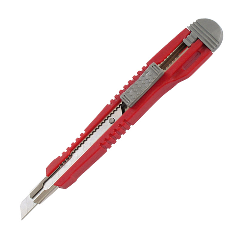 Нож канцелярский Axent с автофиксатором красный (6601-A) - фото 2