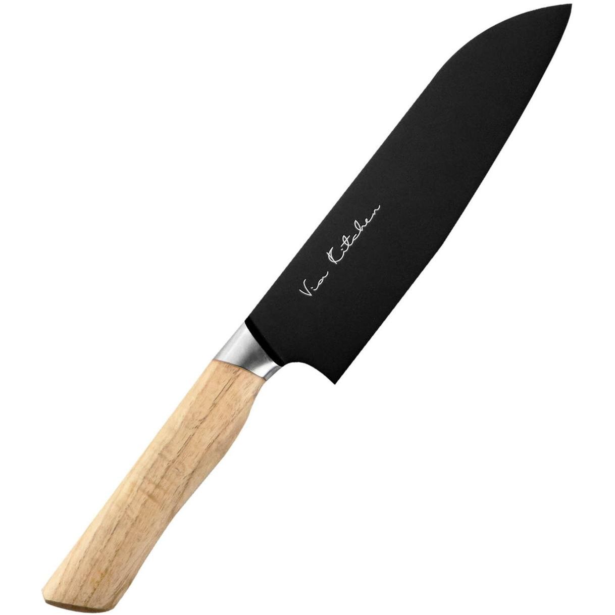 Кухонный японский нож Satake 170 мм Черно-коричневый 000271936 - фото 1