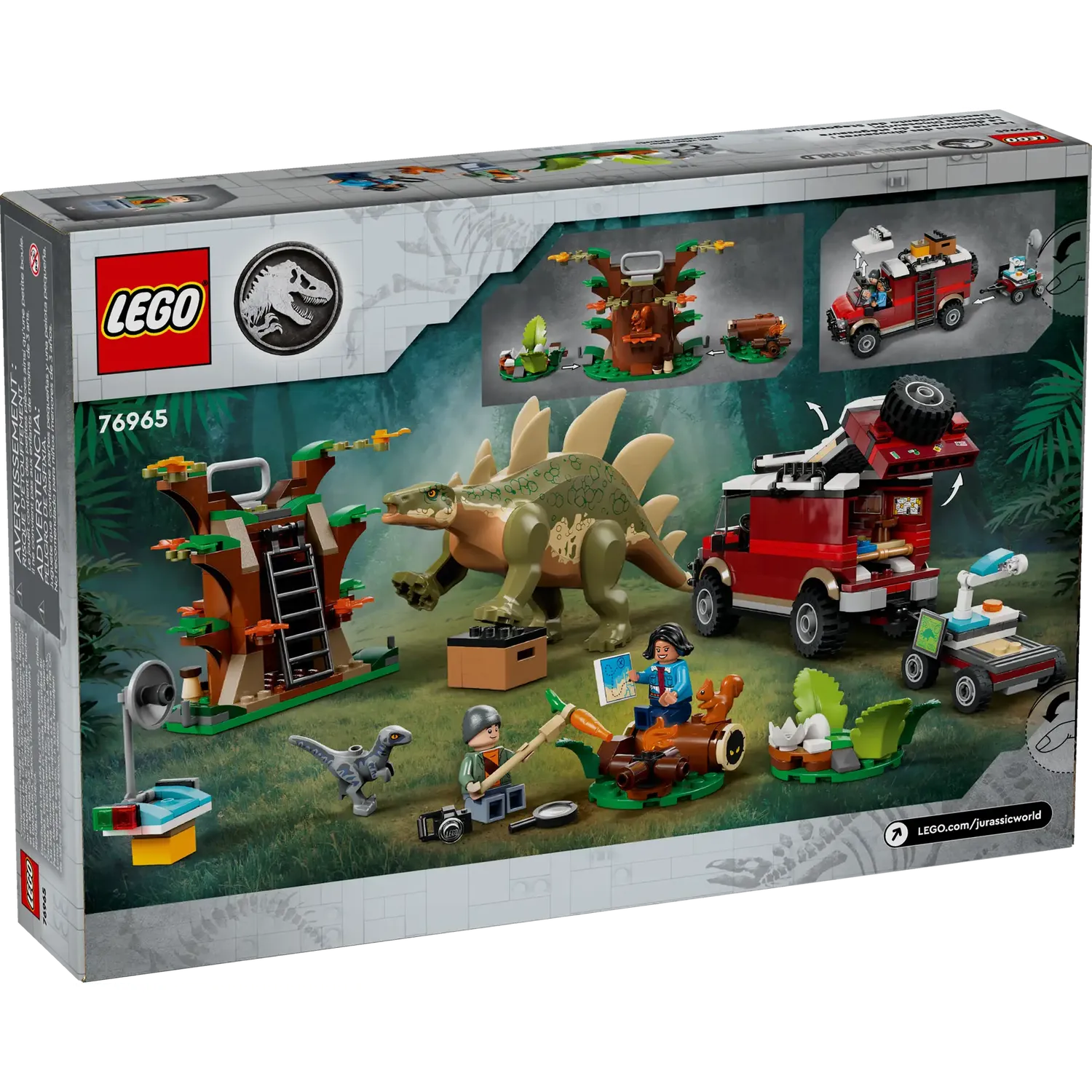 Конструктор LEGO Jurassic World Миссии динозавров Находка стегозавра 420 деталей (76965) - фото 8