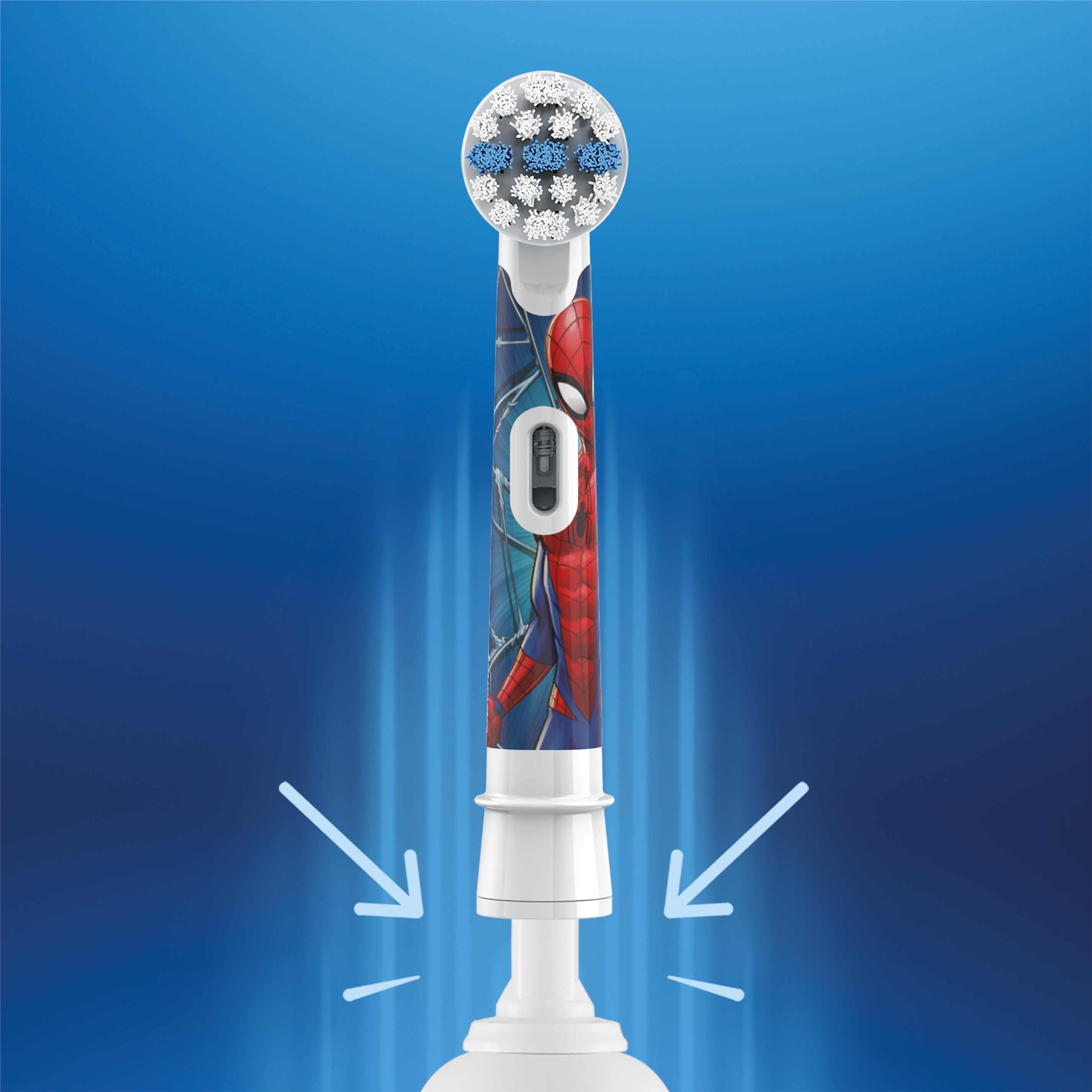 Сменные насадки к электрической зубной щетке Oral-B Pro Kids 3+ Spiderman EB10S 2 шт. - фото 4