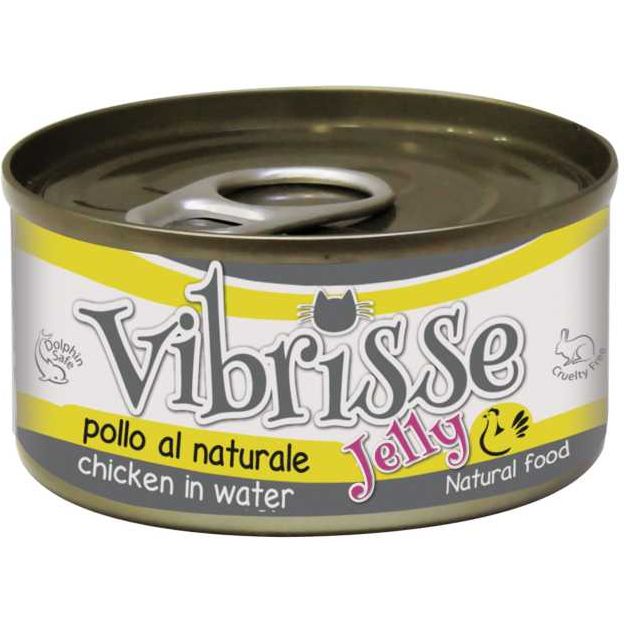 Вологий корм для котів Vibrisse Jelly куряче філе в желе 70 г - фото 1
