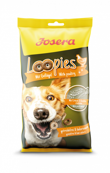 Дополнительный корм для собак Josera Loopies Mit Geflügel, с мясом домашней птицы, 0,15 кг - фото 1