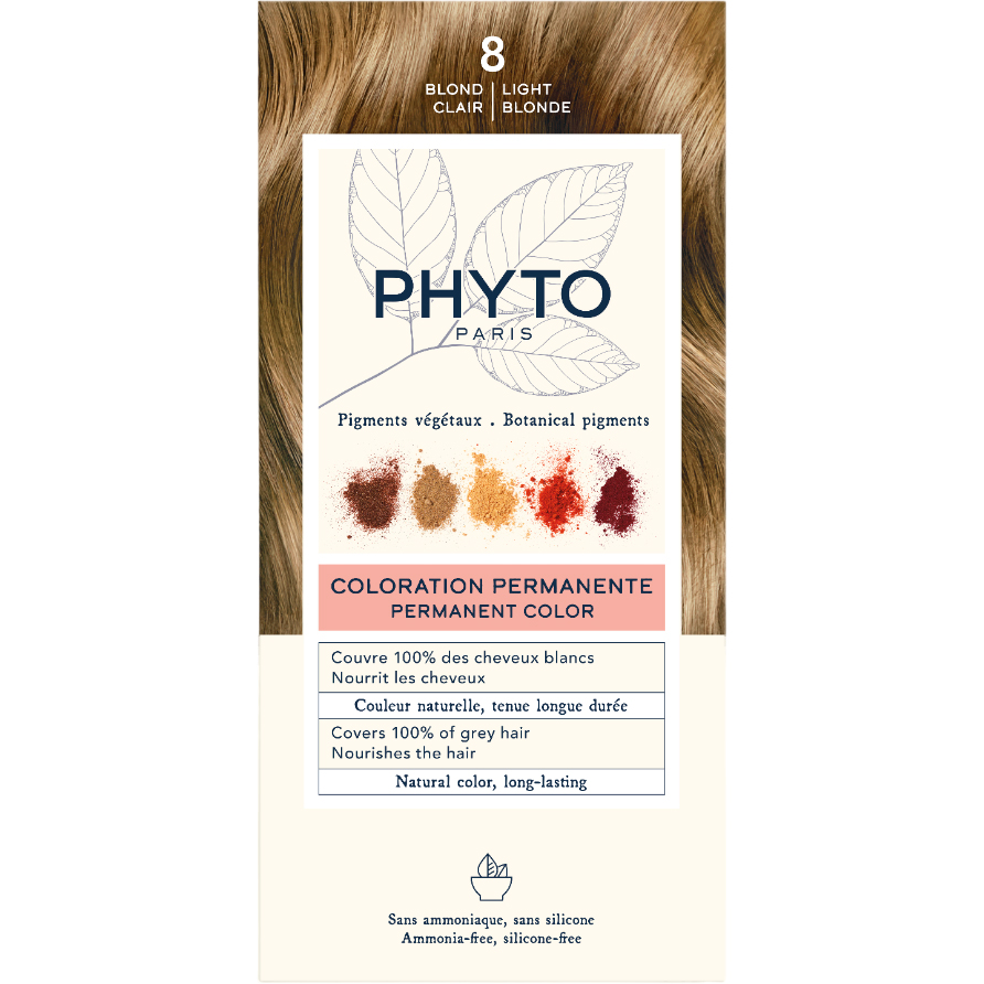 Крем-краска для волос Phyto Phytocolor, тон 8 (светло-русый), 112 мл (РН10013) - фото 1