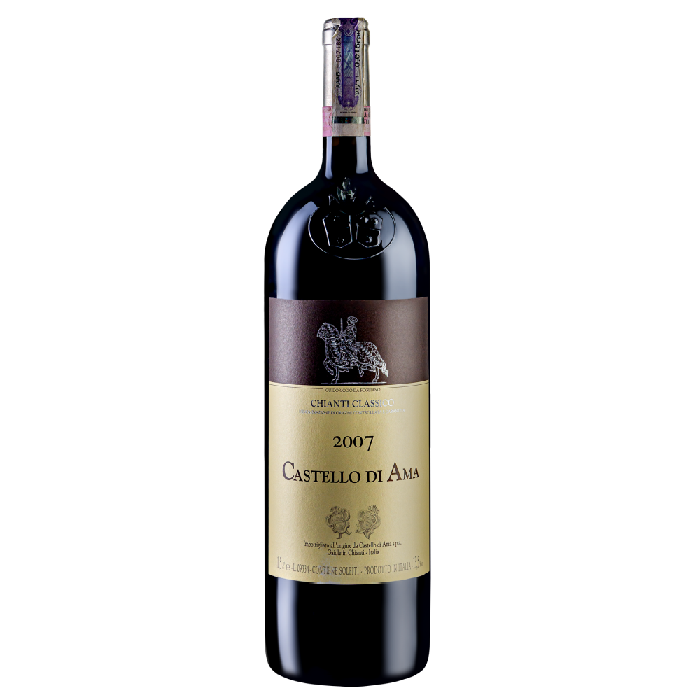 Вино Castello di Ama Chianti Classico DOCG 2007, красное, сухое, 13,5%, 1,5 л - фото 1
