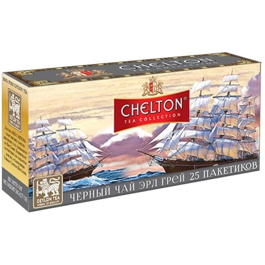 Чай черный Chelton Earl Grey 37.5 г (25 шт. х1.5 г) (935960) - фото 1
