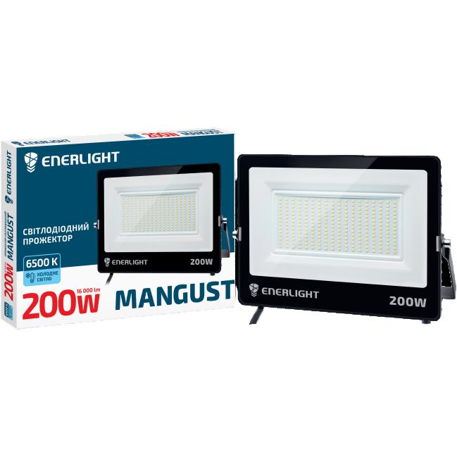 Прожектор світлодіодний Enerlight Mangust 200Вт 6500K (MANGUST200SMD80С) - фото 1