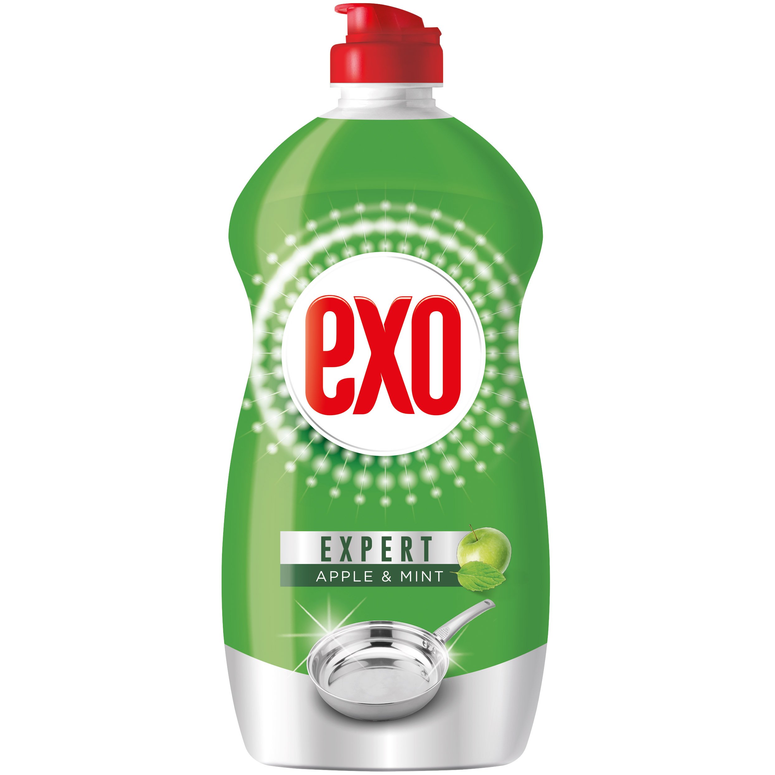 Засіб для миття посуду Exo Expert Apple & Mint 400 мл - фото 1