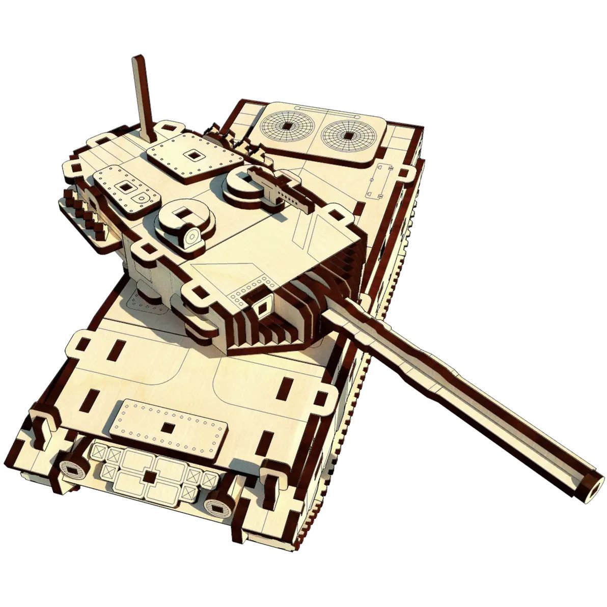 Механический 3D Пазл UGEARS танк Леопард (1871429521.0) - фото 4