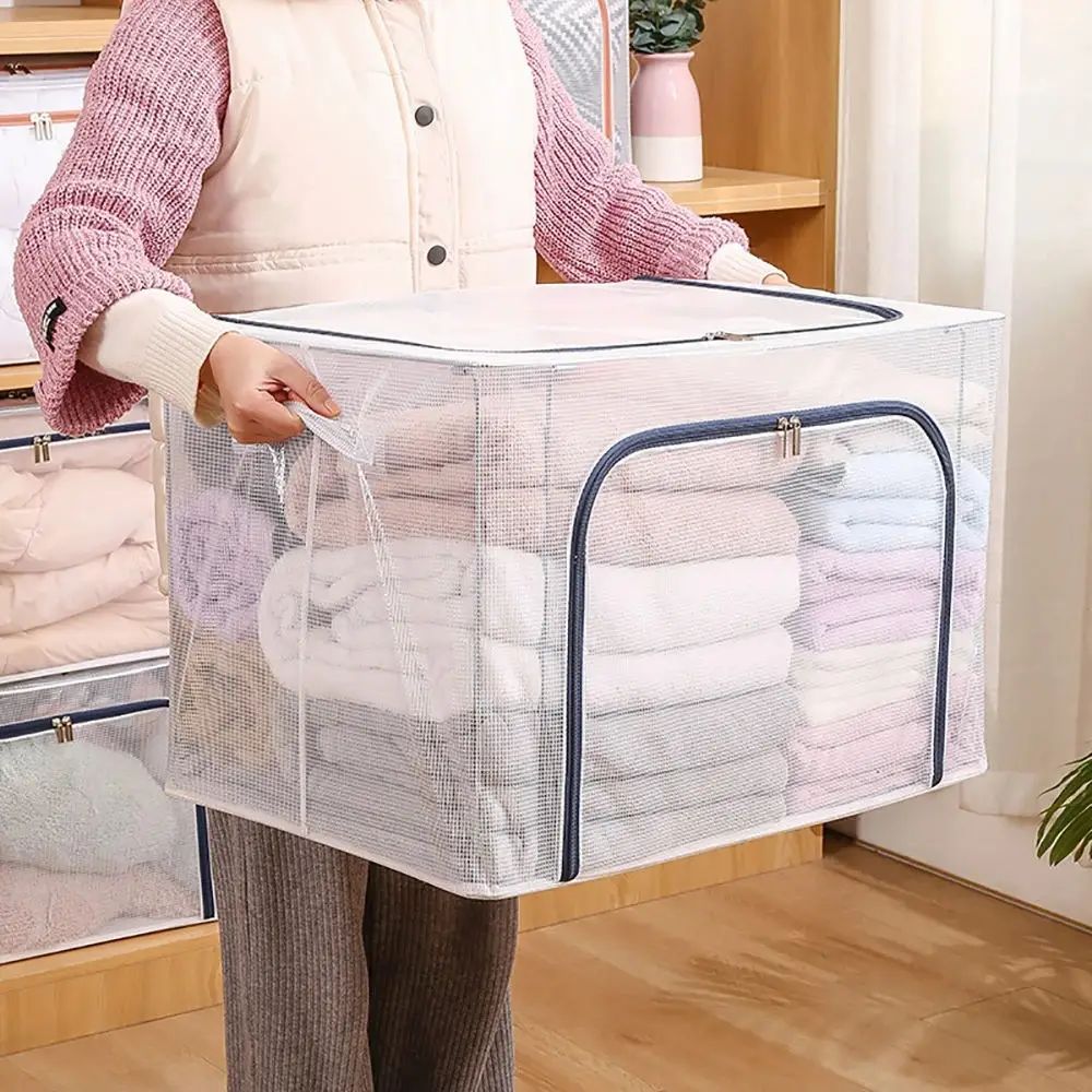 Органайзер Supretto с нейлоновой сетки для хранения одежды, белья, игрушек 80 л (8189) - фото 4